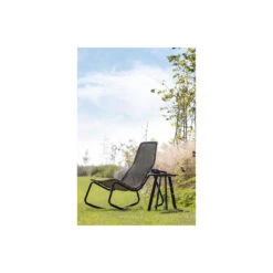 WOOOD Schommelstoel Buiten Tom - Rattan - Naturel - 97x51x95 -Tuinmeubelwinkel 1000041308 0103