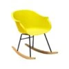 Beliani Schommelstoel HARMONY - Geel Polypropyleen 2 Beliani Schommelstoel HARMONY - Geel Polypropyleen -Tuinmeubelwinkel 1000041319