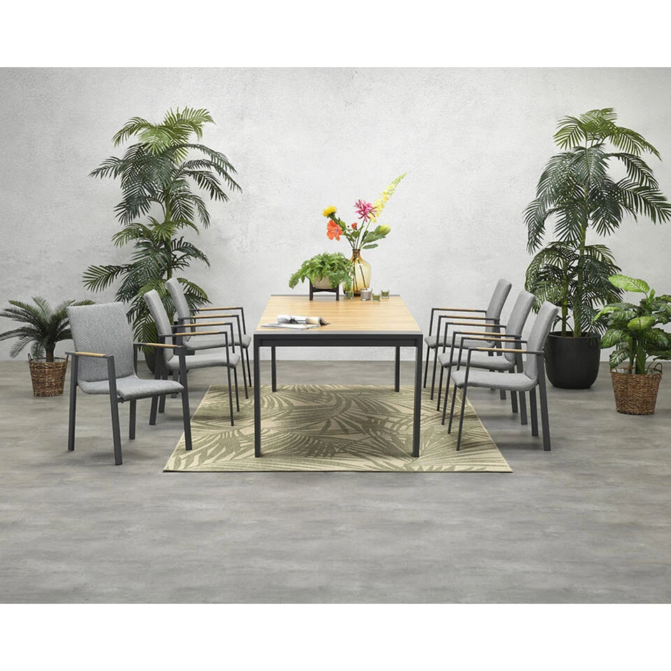 Garden Impressions Ron Tuinstoel - Teak Look 4 Garden Impressions Ron Tuinstoel - Teak Look - Afbeelding 2