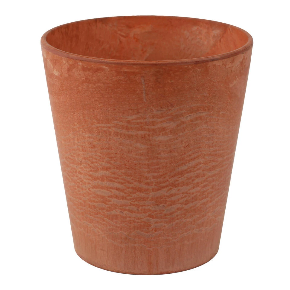 Ter Steege Bloempot - Light Terra Cotta - Natuursteen Look - D22 X H20 Cm 3 Ter Steege Bloempot - Light Terra Cotta - Natuursteen Look - D22 X H20 Cm