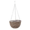 Plantenpot - Bruin - Rieten Mand - Hanging Basket - 31 Cm -Tuinmeubelwinkel 1000042927