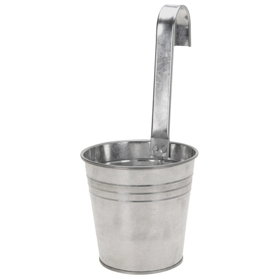 Merkloos Bloempot - Zinken - Emmer - Met Ophanghaak - 21 X 13 X 29 Cm 3 Merkloos Bloempot - Zinken - Emmer - Met Ophanghaak - 21 X 13 X 29 Cm