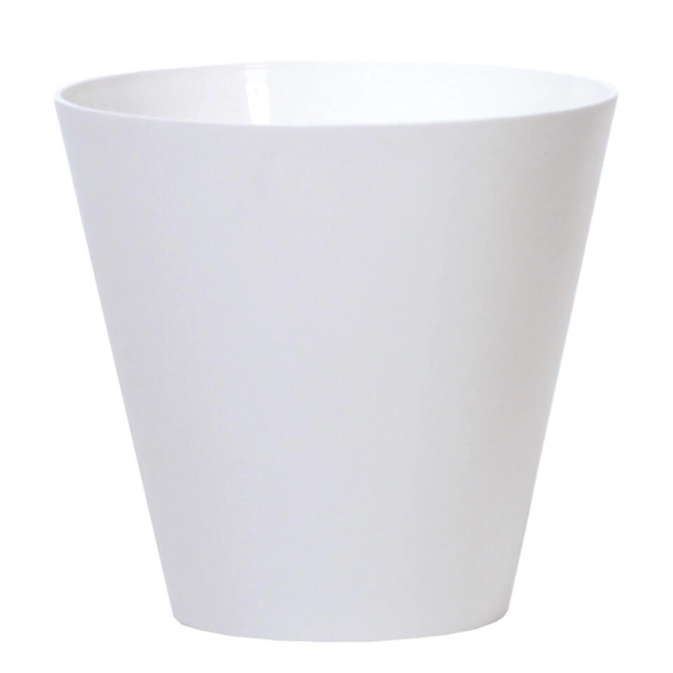 Prosperplast Plantenpot - Wit - Kunststof - 25 X 23 Cm 3 Prosperplast Plantenpot - Wit - Kunststof - 25 X 23 Cm