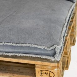 Unique Living Rugkussen Manouk Grijs - 120 X 40cm -Tuinmeubelwinkel 1000045307 0102