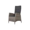 VDG Manhattan Wicker Verstelbare Tuinstoel - Dubbel Light Grey -Tuinmeubelwinkel 1000048036