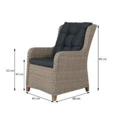 VDG Torino Dining Tuinstoel - Dessert -Tuinmeubelwinkel 1000048059 0101