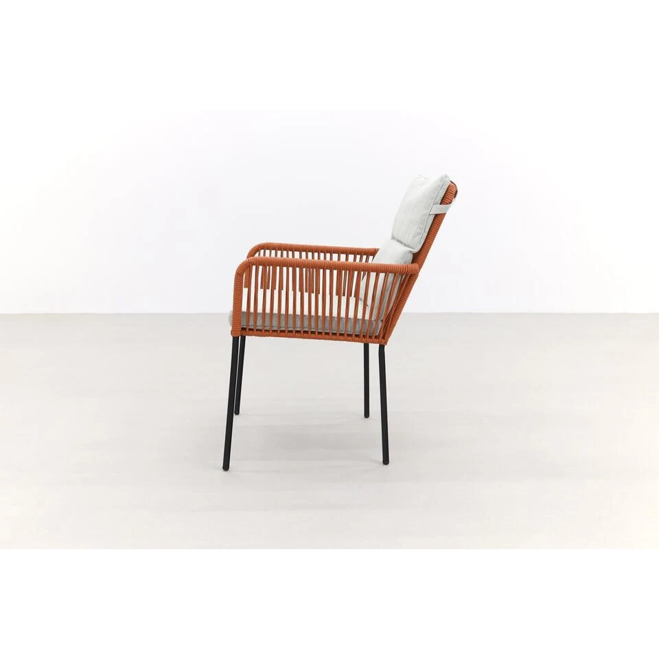 Teresa Dining Rope Tuinstoel - Terra 5 Teresa Dining Rope Tuinstoel - Terra - Afbeelding 3