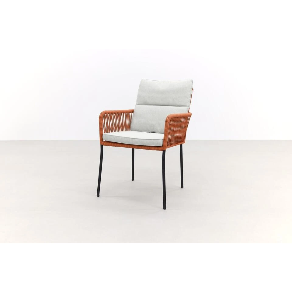 Teresa Dining Rope Tuinstoel - Terra 6 Teresa Dining Rope Tuinstoel - Terra - Afbeelding 4