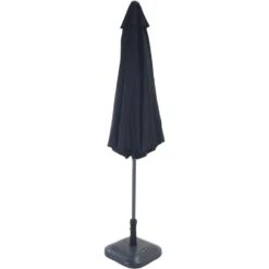 SenS-Line - Salou Parasol Black Ø300 Cm - Zwart 5 SenS-Line - Salou Parasol Black Ø300 Cm - Zwart -Tuinmeubelwinkel 1000049258 0101