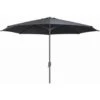 SenS-Line - Salou Parasol Black Ø300 Cm - Zwart -Tuinmeubelwinkel 1000049258