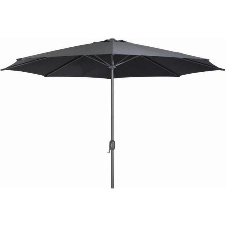 SenS-Line - Salou Parasol Black Ø300 Cm - Zwart 3 SenS-Line - Salou Parasol Black Ø300 Cm - Zwart