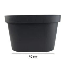 Orange85 Balkonbak Plantenbak Voor Buiten Antraciet 40 X 26 X 24,5 Cm -Tuinmeubelwinkel 1000049604 0111