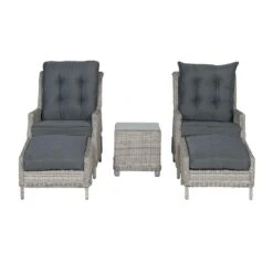 Garden Impressions Santa Rosa Tuinstoel + Voetenbank+bijzettafel 9 Garden Impressions Santa Rosa Tuinstoel + Voetenbank+bijzettafel -Tuinmeubelwinkel 1000052349 0104