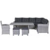 Garden Impressions Alaska Lounge Dining Set 6-delig Rechts -grijs -Tuinmeubelwinkel 1000052372