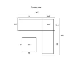 Garden Impressions Coba Lounge Set 4-delig - Mint Grey 8 Garden Impressions Coba Lounge Set 4-delig - Mint Grey -Tuinmeubelwinkel 1000052913 0103