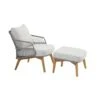 4 Seasons Sempre Loungestoel + Voetenbank - Teak/Silver Grey 1 4 Seasons Sempre Loungestoel + Voetenbank - Teak/Silver Grey -Tuinmeubelwinkel 1000052975