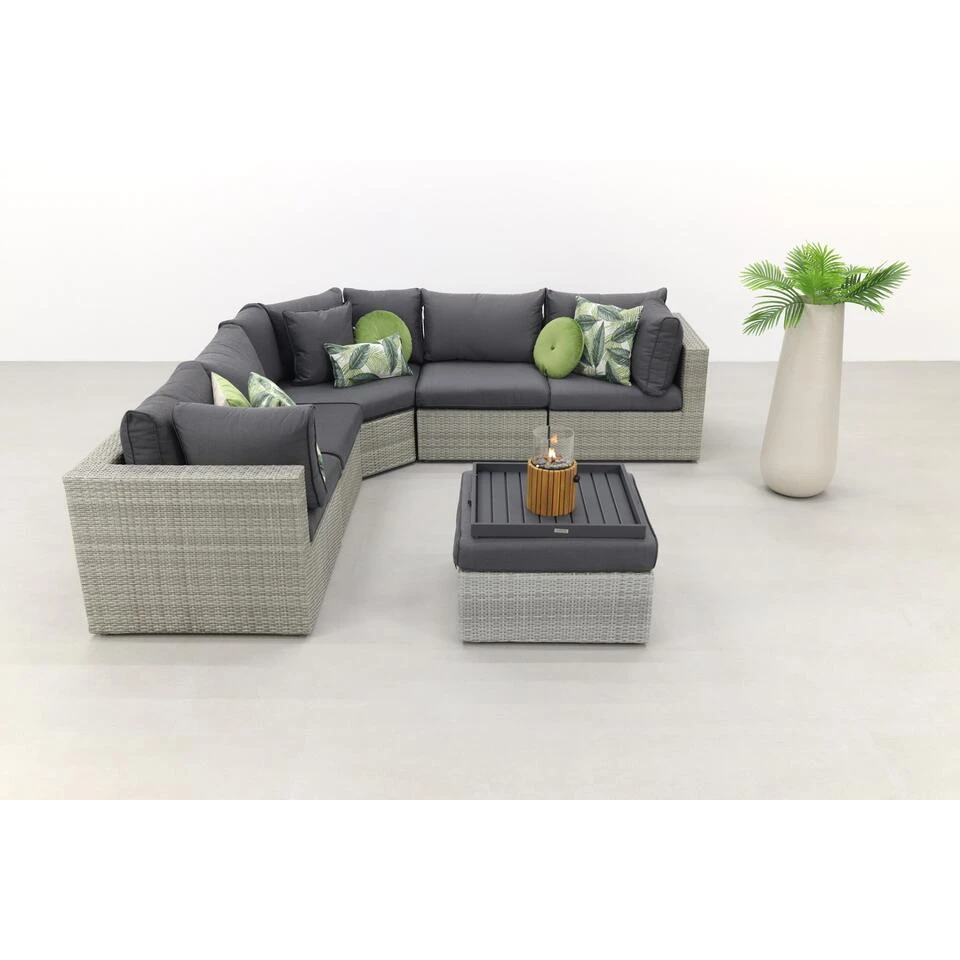 Suns Parma Loungeset XL - White Grey 4 Suns Parma Loungeset XL - White Grey - Afbeelding 2