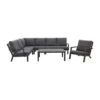 VDG Rockford/Atlanta Loungeset Antraciet - 5-delig -Tuinmeubelwinkel 1000053003