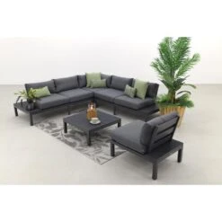 Garden Impressions Annabella Loungeset Met Loungestoel - Carbon Black -Tuinmeubelwinkel 1000053035 0103