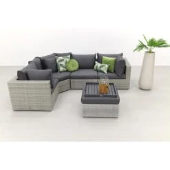 Suns Parma Loungeset White Grey - Exclusief Middel -Tuinmeubelwinkel 1000053041 0102
