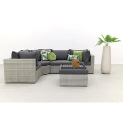 Suns Parma Loungeset White Grey - Exclusief Middel -Tuinmeubelwinkel 1000053041 0103