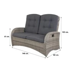 VDG Casablanca/Azoren Stoel-bank Verstelbare Loungeset - 4-delig -Tuinmeubelwinkel 1000053060 0102