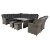 Suns Lounge Dining Set Richmond + 2 Dining Tuinstoelen -Tuinmeubelwinkel 1000053100