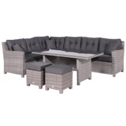Tuinmeubelwinkel 3 Westminster Lounge Dining Set Links - Organic Grey