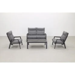 VDG Azoren Stoel-bank Loungeset 4-delig Verstelbaar - Antraciet 7 VDG Azoren Stoel-bank Loungeset 4-delig Verstelbaar - Antraciet -Tuinmeubelwinkel 1000054735 0101