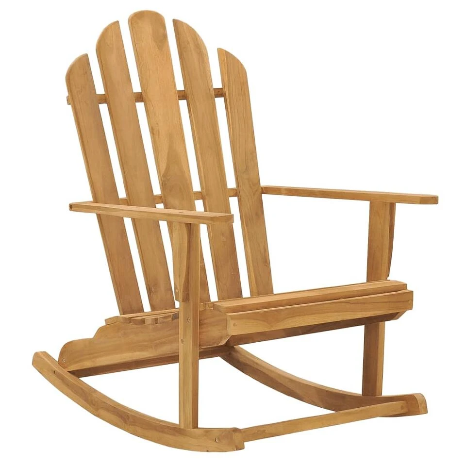 VidaXL Schommelstoel Adirondack Massief Teakhout 3 VidaXL Schommelstoel Adirondack Massief Teakhout