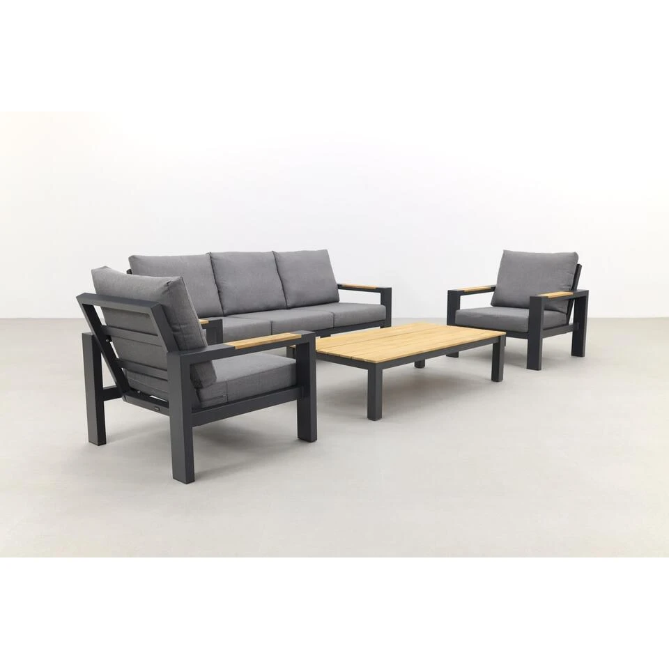 VDG Hammelton Stoel-bank Loungeset Met Mindo Loungetafel - 4-delig 4 VDG Hammelton Stoel-bank Loungeset Met Mindo Loungetafel - 4-delig - Afbeelding 2