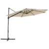 Beliani Cantilever Parasol SAVONA II - Beige Polyester -Tuinmeubelwinkel 1000069793