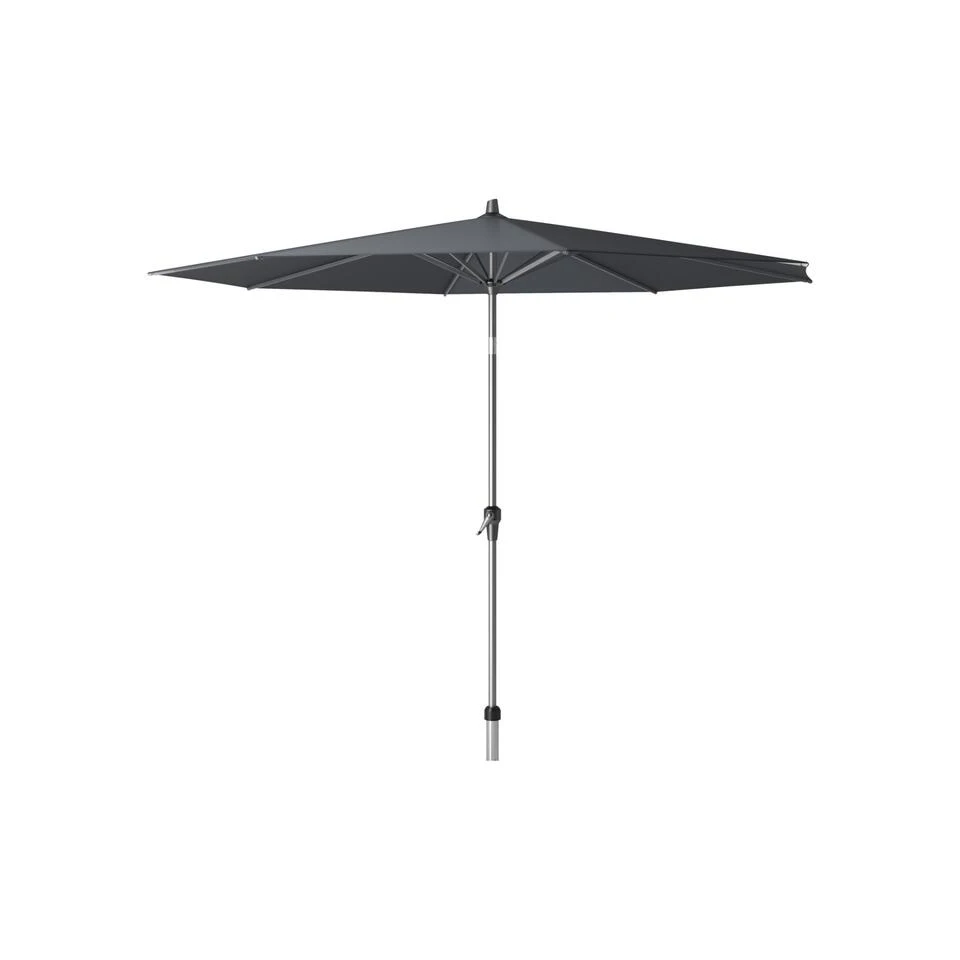 Platinum Riva Stokparasol 3 M. Rond - Antraciet Met Voet En Hoes 4 Platinum Riva Stokparasol 3 M. Rond - Antraciet Met Voet En Hoes - Afbeelding 2