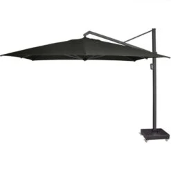 Platinum Icon T1Â parasol 4x3 Meter Faded Black