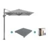 Platinum Voyager Zweefparasol T1 3x2 M. - Light Grey Met Voet En Hoes 1 Platinum Voyager Zweefparasol T1 3x2 M. - Light Grey Met Voet En Hoes -Tuinmeubelwinkel 1000073283