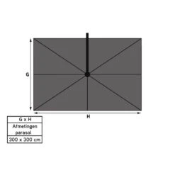 Platinum Challenger T1 Zweefparasol Premium 3x3 M. - Manhattan Grey 9 Platinum Challenger T1 Zweefparasol Premium 3x3 M. - Manhattan Grey -Tuinmeubelwinkel 1000073292 0103