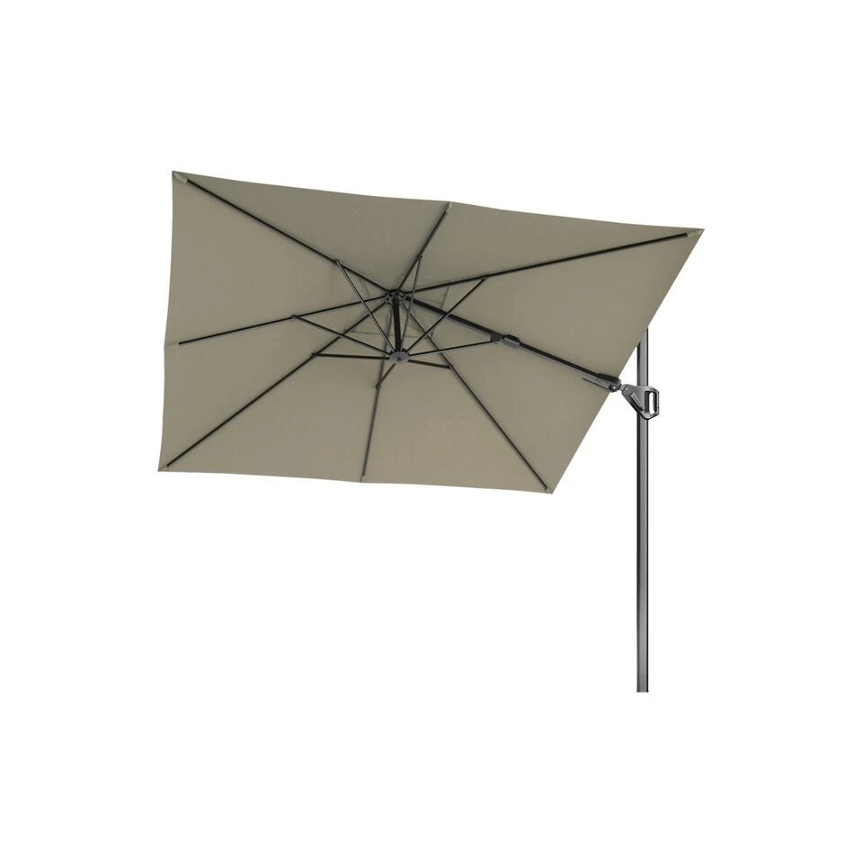 Platinum Voyager Vierkante Zweefparasol T2 2,7x2,7 M. - Taupe 3 Platinum Voyager Vierkante Zweefparasol T2 2,7x2,7 M. - Taupe