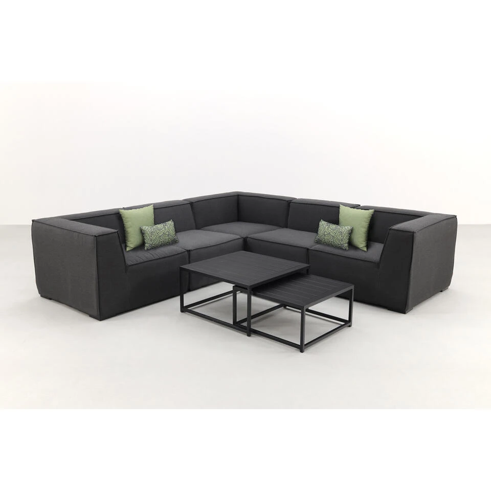 VDG Liberty/Royalty Sunbrella Loungeset - Sooty - 7-delig 4 VDG Liberty/Royalty Sunbrella Loungeset - Sooty - 7-delig - Afbeelding 2