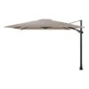 4 Seasons Zweefparasol Siesta Premium 300 X 300 Cm - Taupe -Tuinmeubelwinkel 1000074480