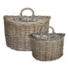 Mica Decorations Marcia Plantenmand Muurhanger - Set Van 2 - Rotan 2 Mica Decorations Marcia Plantenmand Muurhanger - Set Van 2 - Rotan -Tuinmeubelwinkel 1000077540