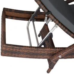 Tectake - Wicker Zonnestoel Océane Zwart / Bruin 9 Tectake - Wicker Zonnestoel Océane Zwart / Bruin -Tuinmeubelwinkel 1000077815 0103