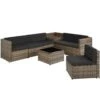 Tectake - Wicker Loungeset Verona Natuurkleur 1 Tectake - Wicker Loungeset Verona Natuurkleur -Tuinmeubelwinkel 1000077851