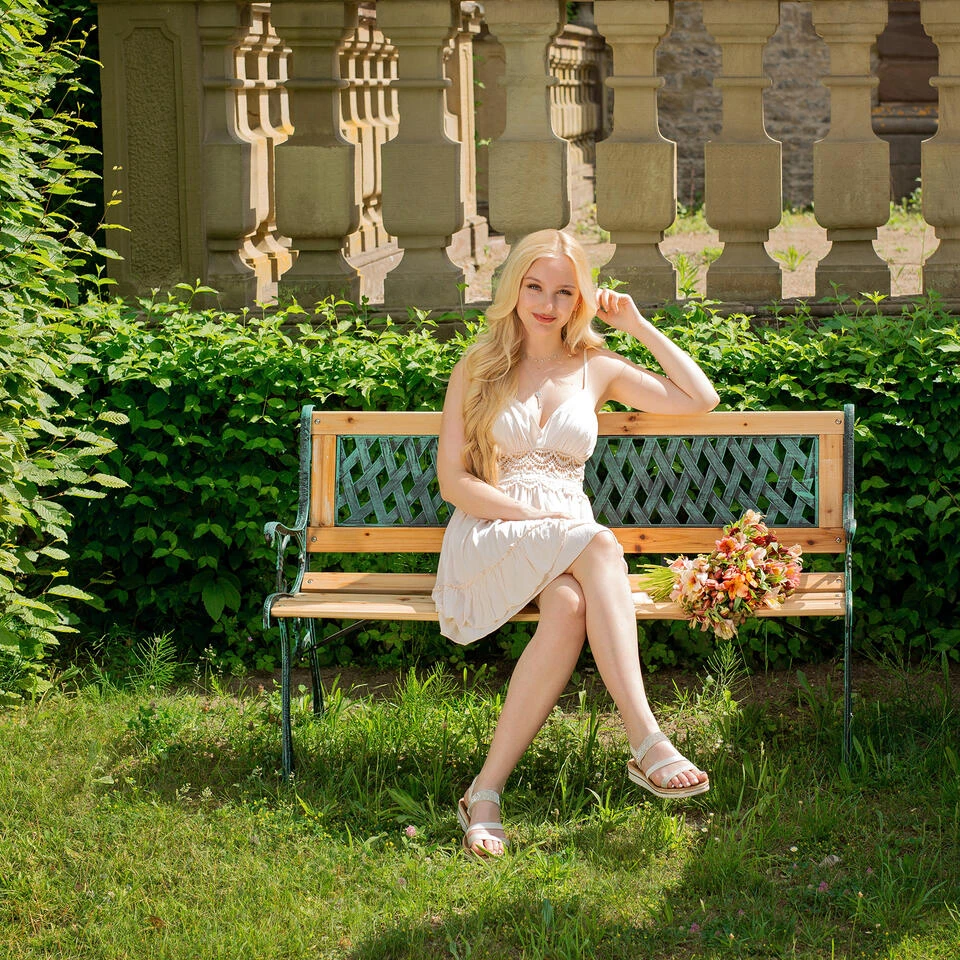 Tectake - Tuinbank Tuin Bank Tuinbankje Zitbank Gietijzer 128 Cm 4 Tectake - Tuinbank Tuin Bank Tuinbankje Zitbank Gietijzer 128 Cm - Afbeelding 2