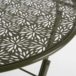 Mica Decorations Tierra Bistrotafel - H70 X Ø60 Cm - Donkergroen -Tuinmeubelwinkel 1000079069 0101