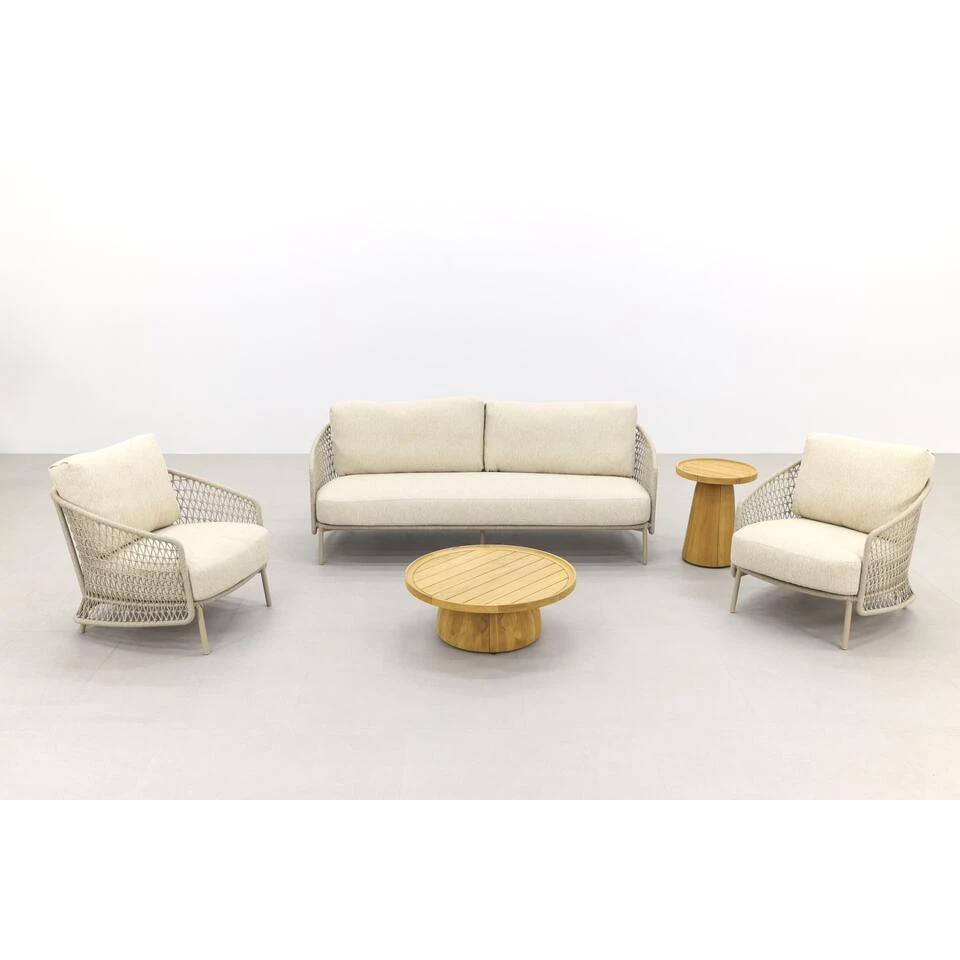 4 Seasons Outdoor Puccini/Pablo Stoel-bank Loungeset - 5-delig 5 4 Seasons Outdoor Puccini/Pablo Stoel-bank Loungeset - 5-delig - Afbeelding 3