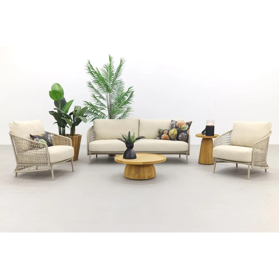 4 Seasons Outdoor Puccini/Pablo Stoel-bank Loungeset - 5-delig 6 4 Seasons Outdoor Puccini/Pablo Stoel-bank Loungeset - 5-delig - Afbeelding 4