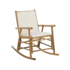 Beliani Schommelstoel FRIGOLE - Lichte Houtkleur Bamboehout