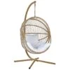 Beliani Hangstoel ACRI - Beige Pe Rotan 1 Beliani Hangstoel ACRI - Beige Pe Rotan -Tuinmeubelwinkel 1000082570