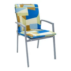 Madison - Stapelstoelkussen 97x49 - Multicolor - Patch Azur -Tuinmeubelwinkel 1000082586 0101