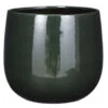 Mica Decorations Plantenpot - Keramiek - Groen Glans - D29/H25 Cm -Tuinmeubelwinkel 1000083017